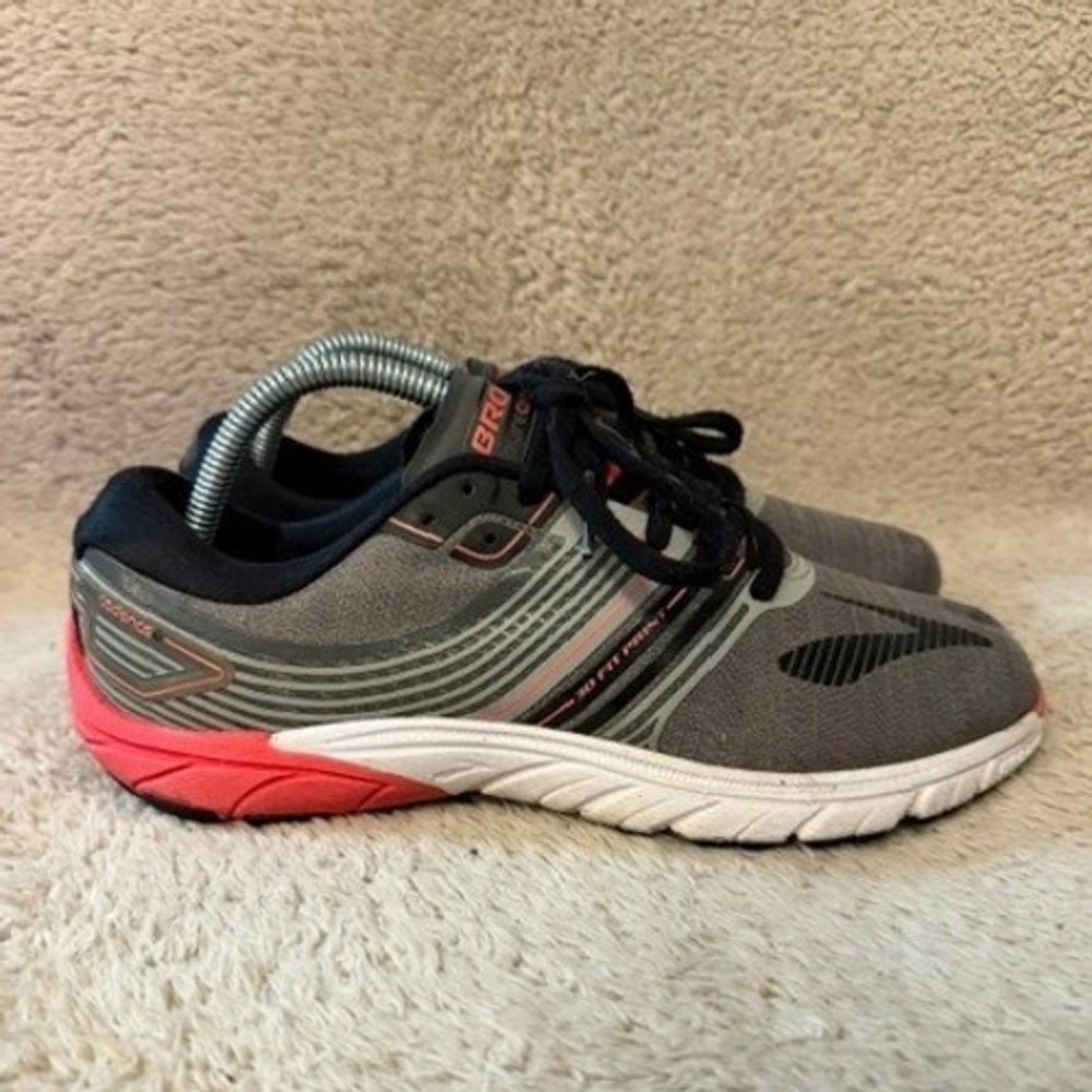Brooks Pure Cadence 6 Running Shoes Sneakers Womens 9 Gray Black Athletic EUC